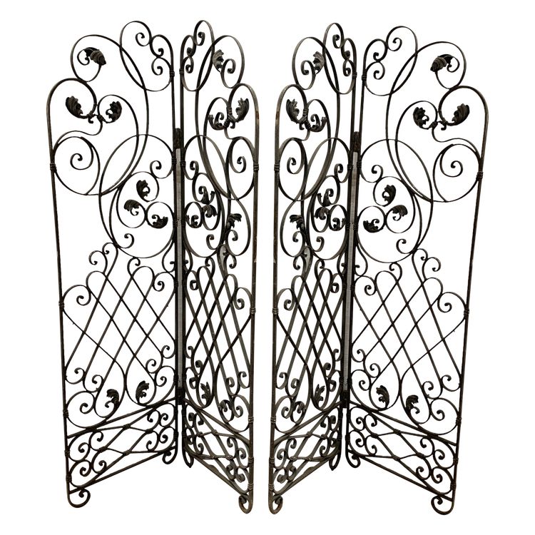 Four-leaf wrought-iron partition XX century