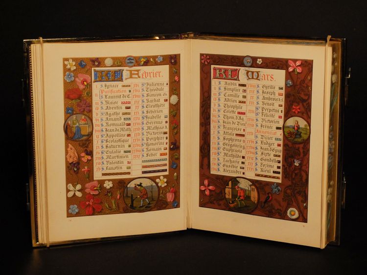 Libro delle "Ore del Medioevo", Gruel & Engelmann, Parigi 1862
