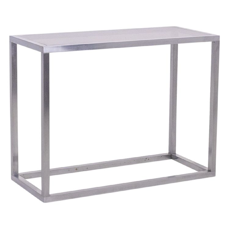 Casa Jansen. Console in alluminio spazzolato. 1970s. LS6176108P