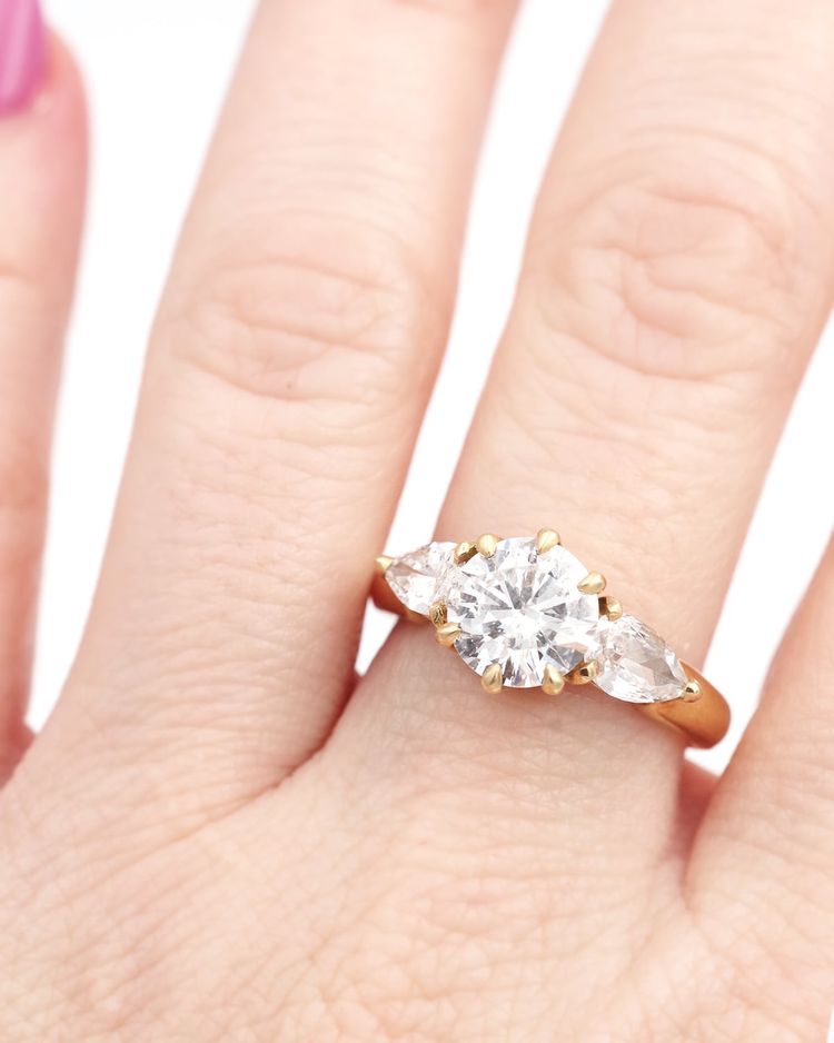 Diamantring 2.40 Ct In Gold 18 Karat, Verlobungsring Diamant 1.70 Ct, Vintage-Schmuckstück