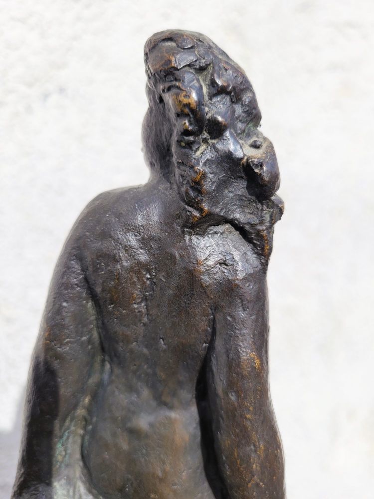 G Kolbic, Donna nuda in bronzo, inizio XX secolo
