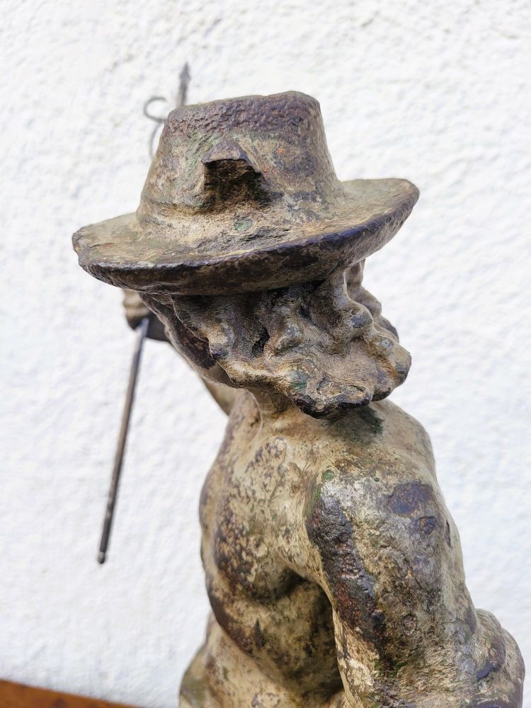 Cast Iron Mercury Statue