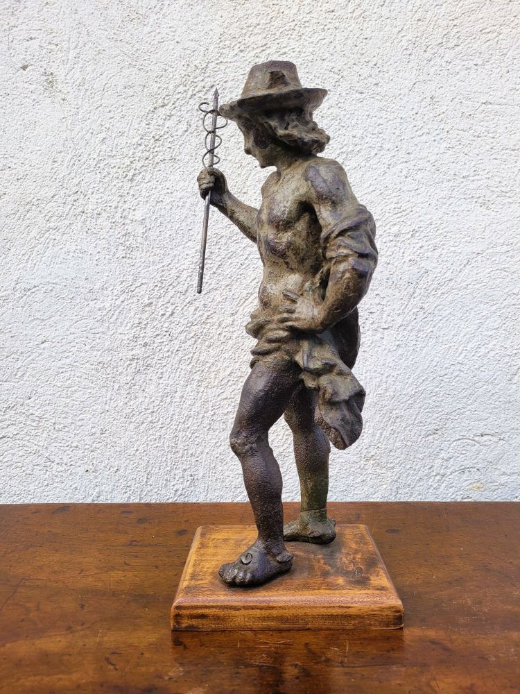 Cast Iron Mercury Statue