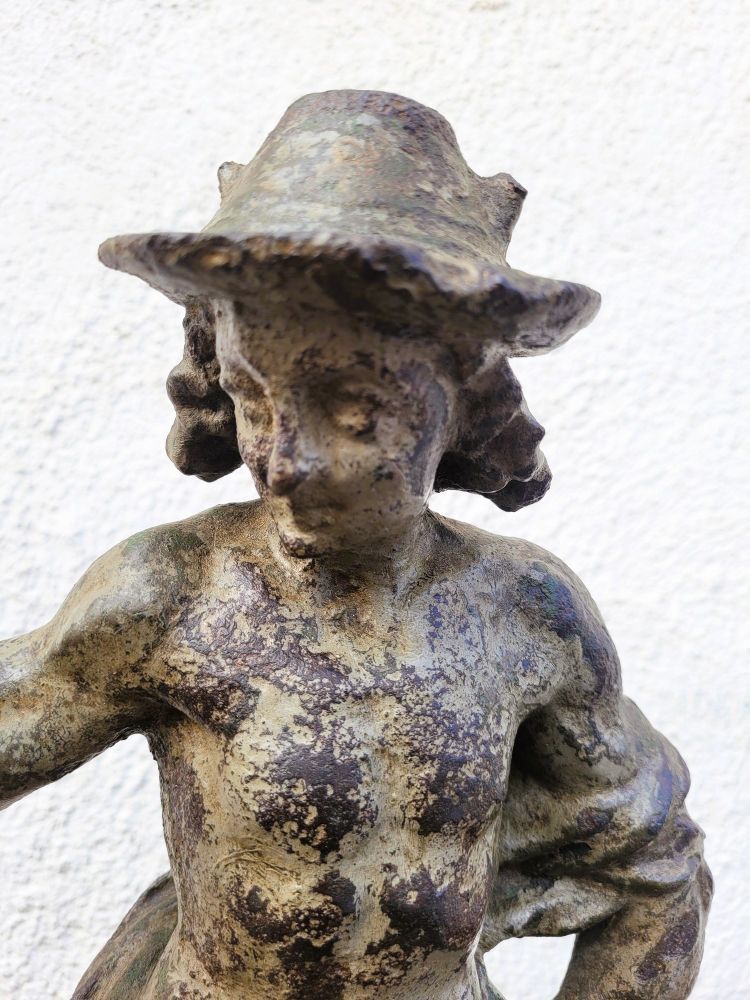 Cast Iron Mercury Statue