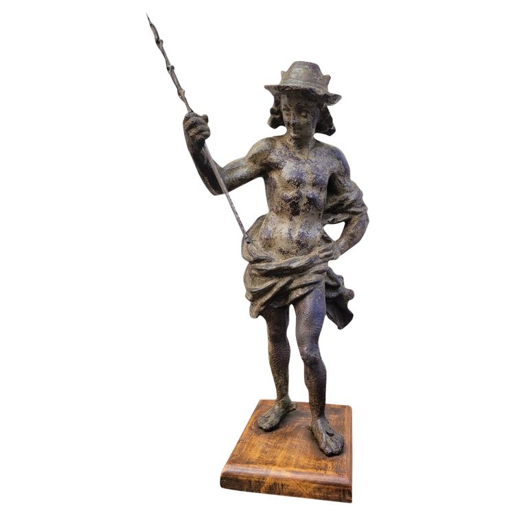 Cast Iron Mercury Statue