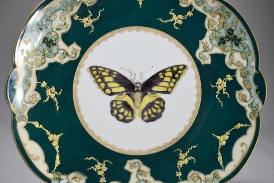 Beautiful Limoges Porcelain Plate. Late 19th
