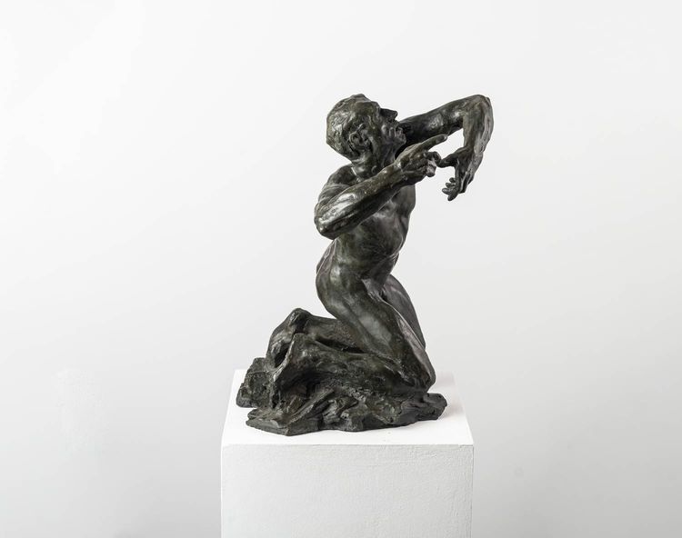 Nudo maschile - Scultura in bronzo - Orphée