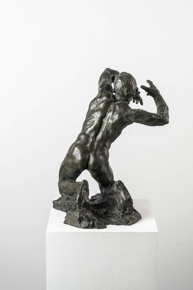 Nudo maschile - Scultura in bronzo - Orphée
