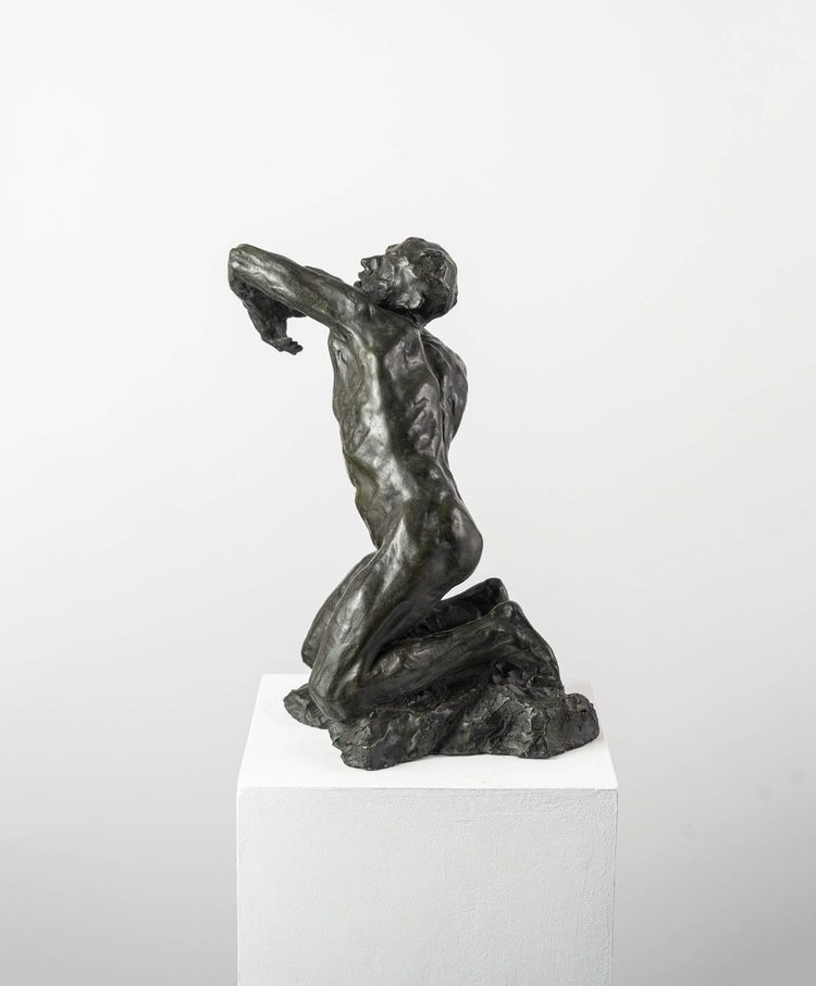 Nudo maschile - Scultura in bronzo - Orphée