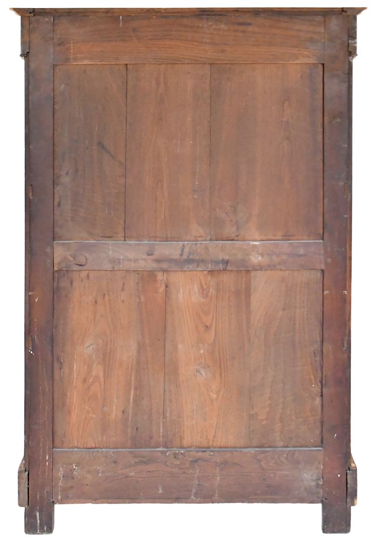 Secrétaire en placage de bois de loupe d'époque Restauration