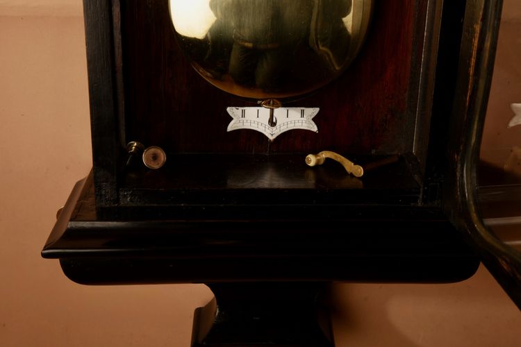  Viennese-style wall regulator clock, Austria/Black Forest Germany circa 1850-80.