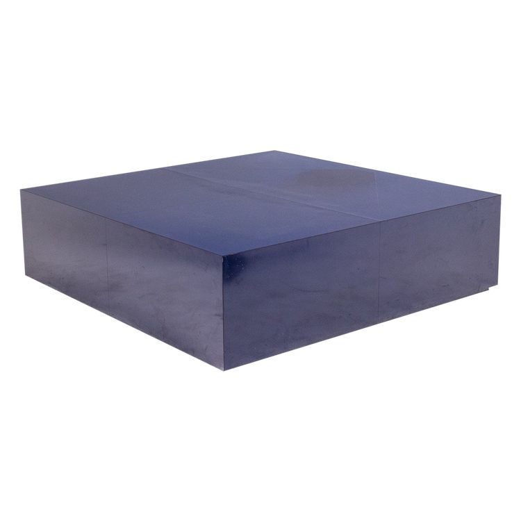 Maison Jansen. Table basse bleue de forme carrée. Années 1970. LS6179406G