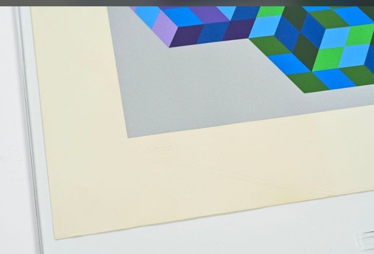 Screenprint by Victor Vasarély
