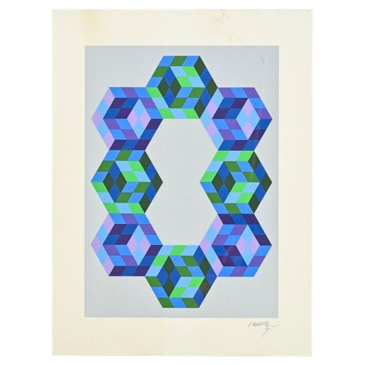 Screenprint by Victor Vasarély