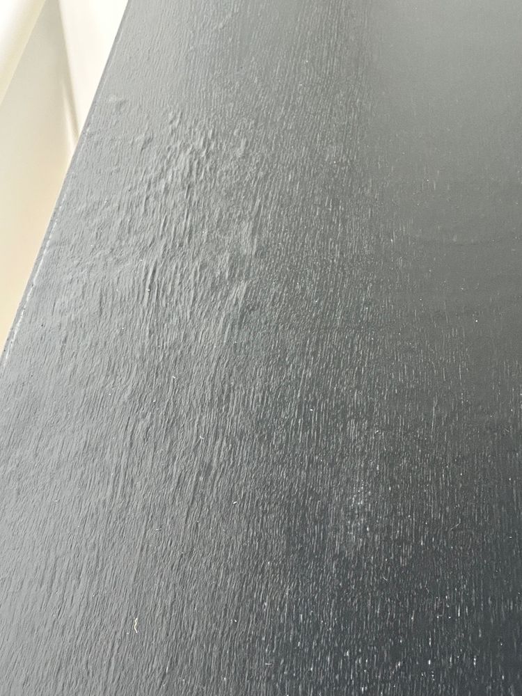 Table USM Haller T59 stratifié noir et acier chromé