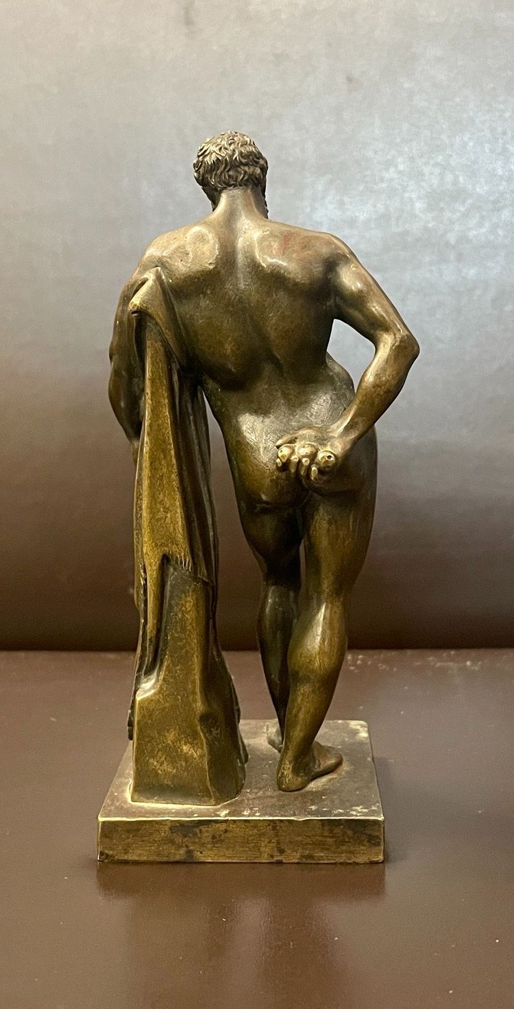 Piccola edizione in bronzo dell'Ercole Farnese, XIX secolo 