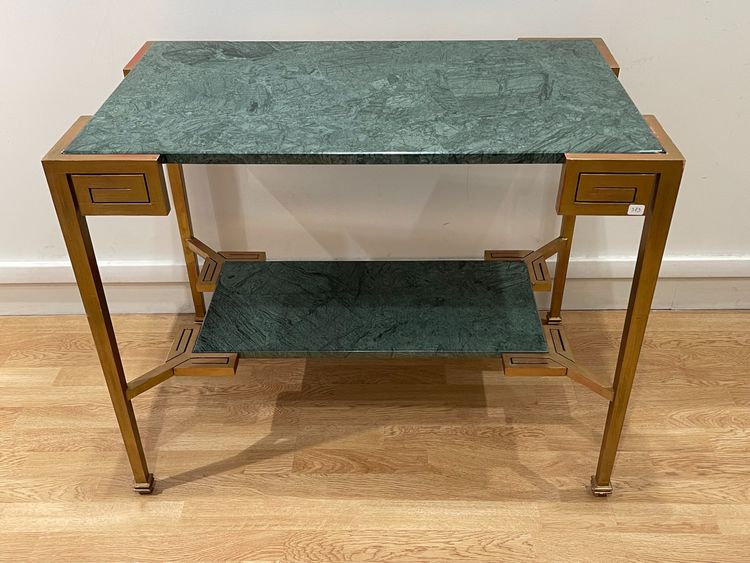Marcel COARD (1889 – 1975), rare table console à deux plateaux, signée