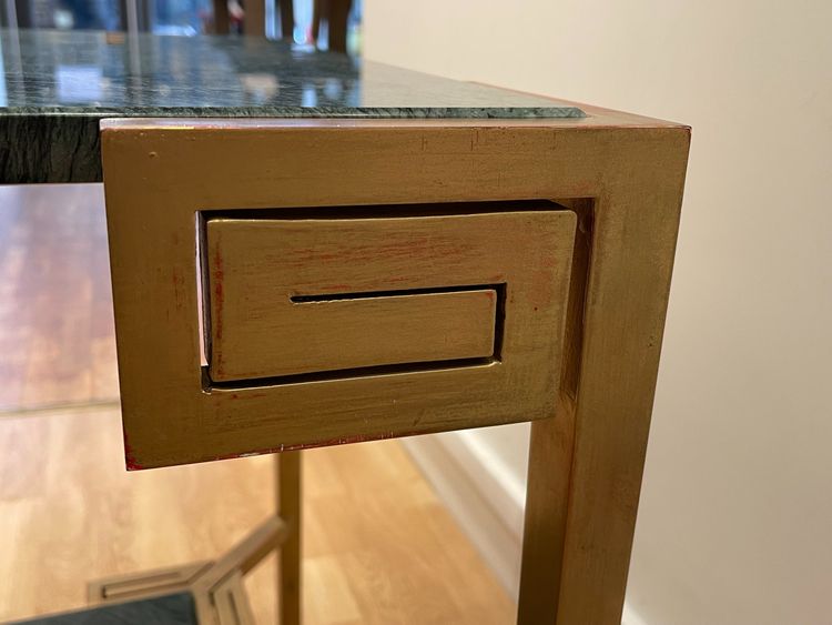 Marcel COARD (1889 – 1975), rare table console à deux plateaux, signée