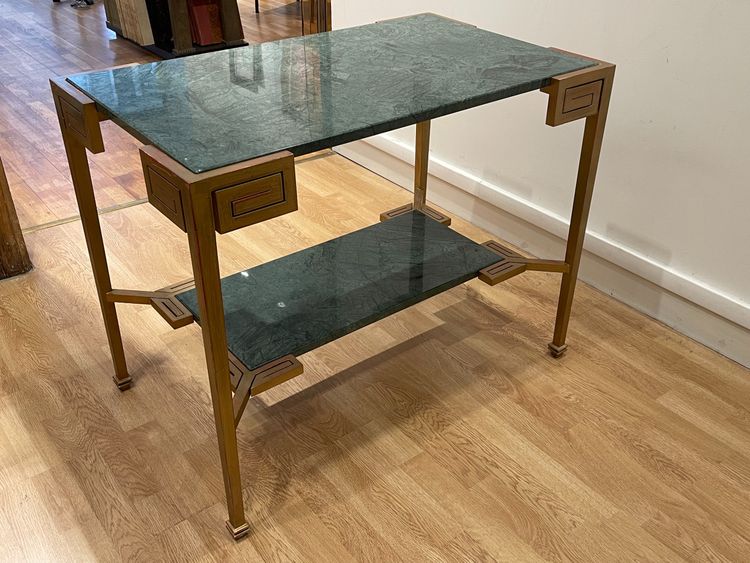 Marcel COARD (1889 – 1975), rare table console à deux plateaux, signée