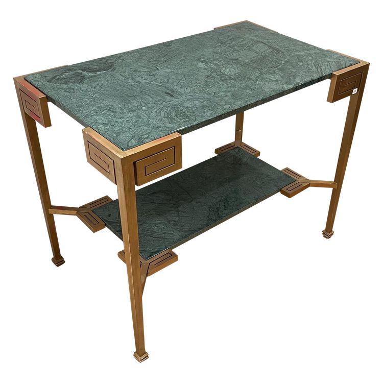 Marcel COARD (1889 – 1975), rare table console à deux plateaux, signée