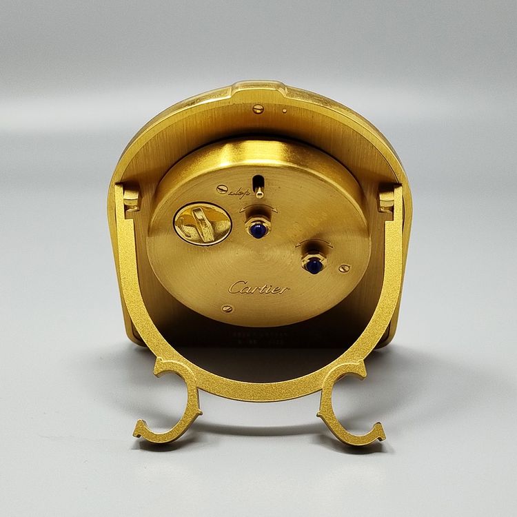 Splendido orologio-sveglia Cartier Romane Pendulette degli anni '80. Prodotto in Svizzera