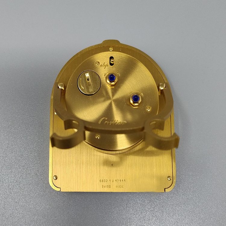 Splendido orologio-sveglia Cartier Romane Pendulette degli anni '80. Prodotto in Svizzera