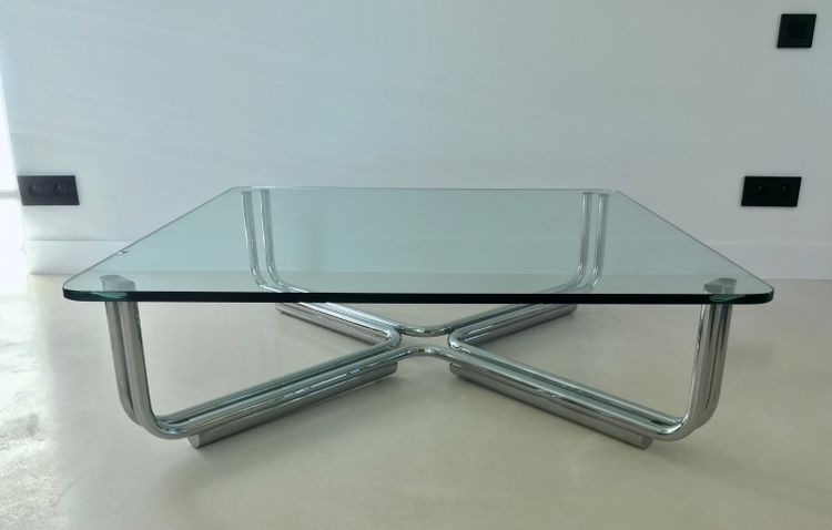 Table basse 784 petit modèle par Gianfranco Frattini pour Cassina, Italie 1968