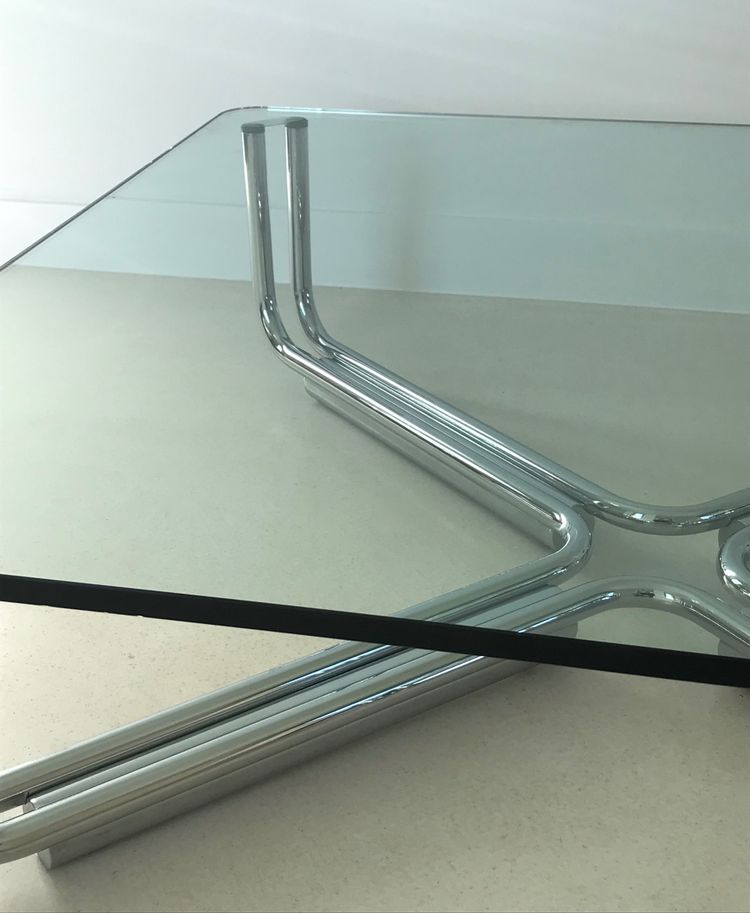 Table basse 784 petit modèle par Gianfranco Frattini pour Cassina, Italie 1968
