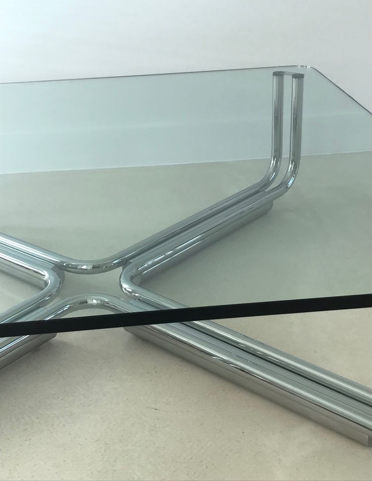 Table basse 784 petit modèle par Gianfranco Frattini pour Cassina, Italie 1968