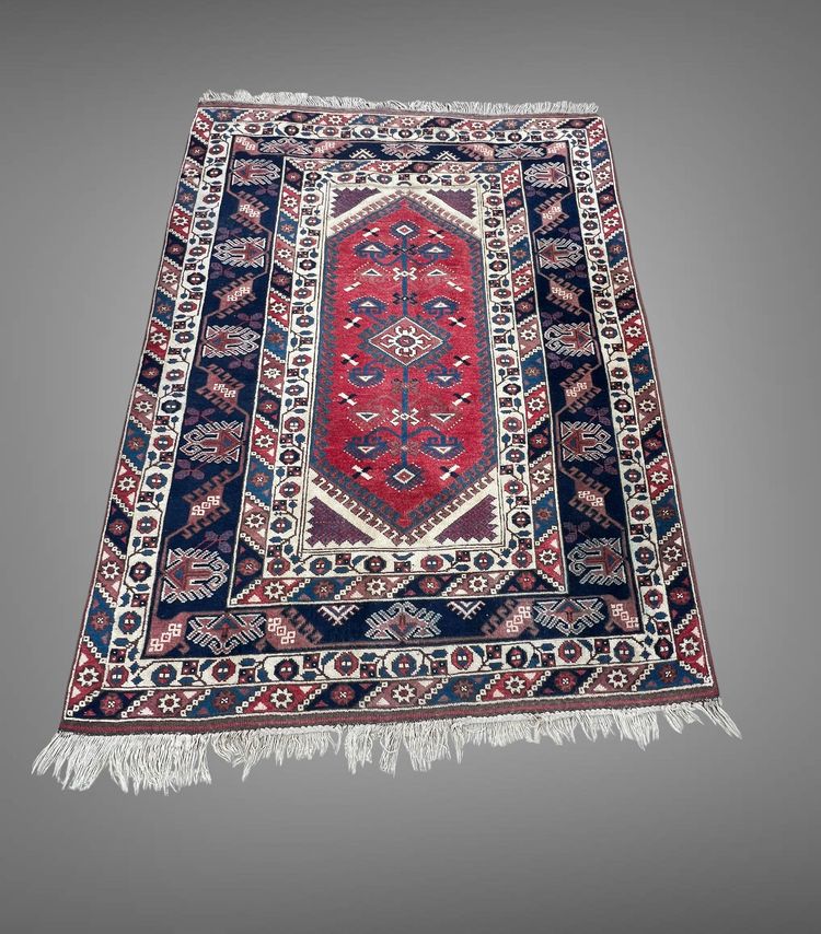 TAPPETO TURCO IN LANA ANNODATA FATTO A MANO 220CM X 162CM