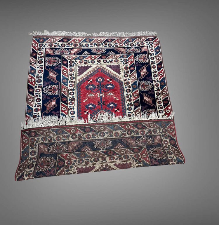 TAPPETO TURCO IN LANA ANNODATA FATTO A MANO 220CM X 162CM