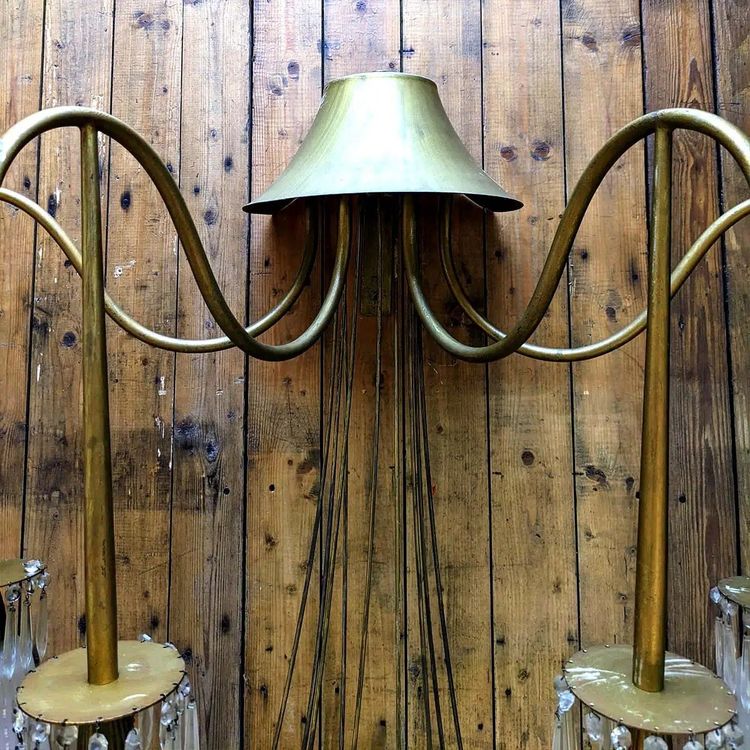 Large Theatrical Wall Lamp