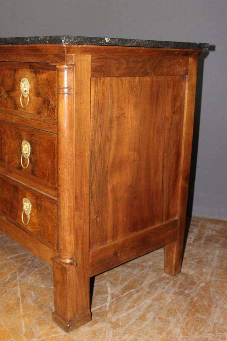Cassettiera Impero in Noce XIX secolo