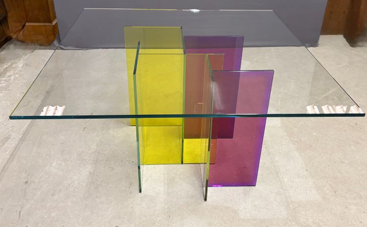Tavolo da pranzo "Slide" di René Bouchara per Roche Bobois 