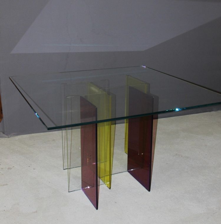 Tavolo da pranzo "Slide" di René Bouchara per Roche Bobois 