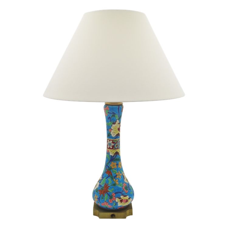 Lampada in terracotta di Longwy, 