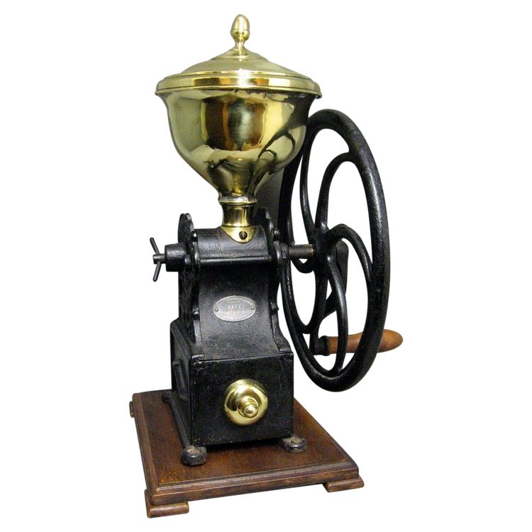 Large Lefévre & Lebrun d'Estaminet Countertop Coffee Grinder.
