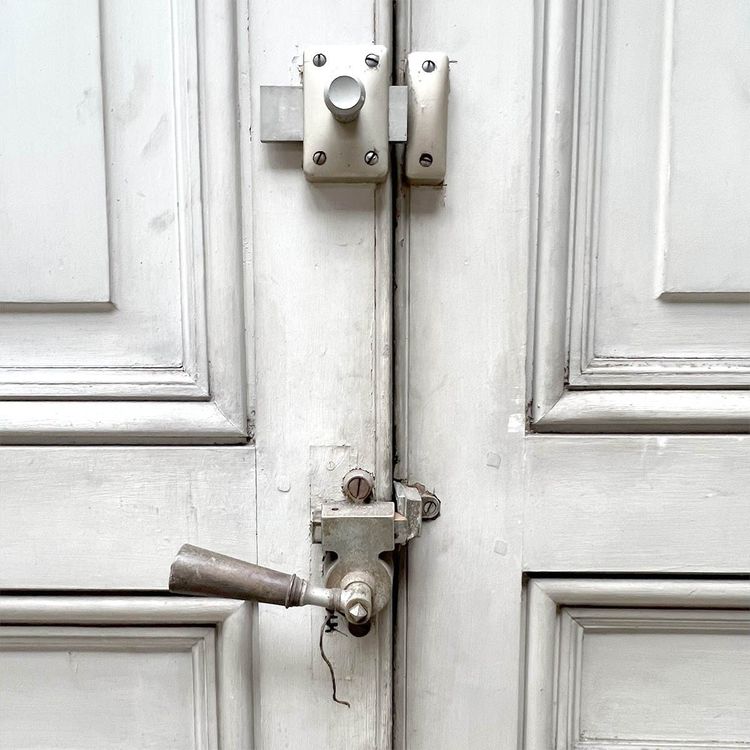 Haussmannian Woodwork With Its Double Door