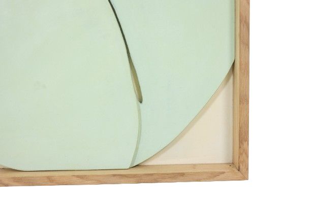 Pannello intagliato in lacca color celadon. Contemporaneo. Codice articolo: LS61863368P