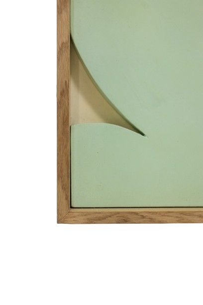 Pannello intagliato in lacca color celadon. Contemporaneo. Codice articolo: LS61863368P