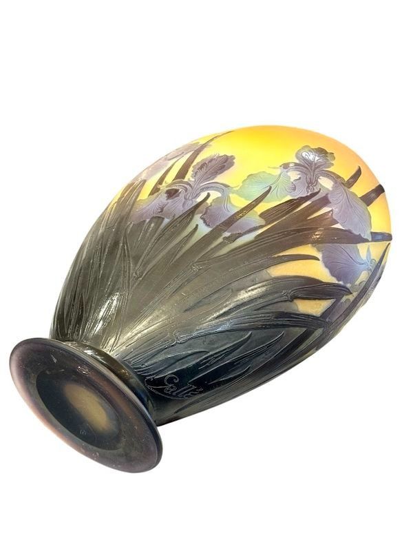 Emile Gallé Vase "Aux Iris""