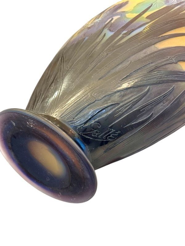 Emile Gallé Vase "Aux Iris""