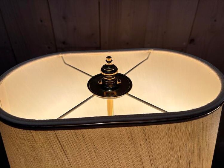 Ensemble de 2 lampes  en métal doré 