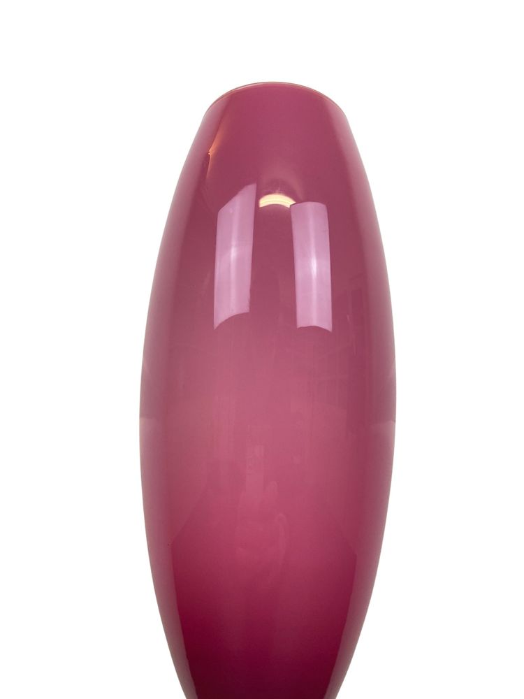 Large Pink Art Deco Opaline Vase