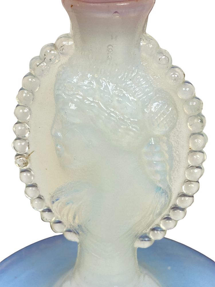 Large Pink Art Deco Opaline Vase