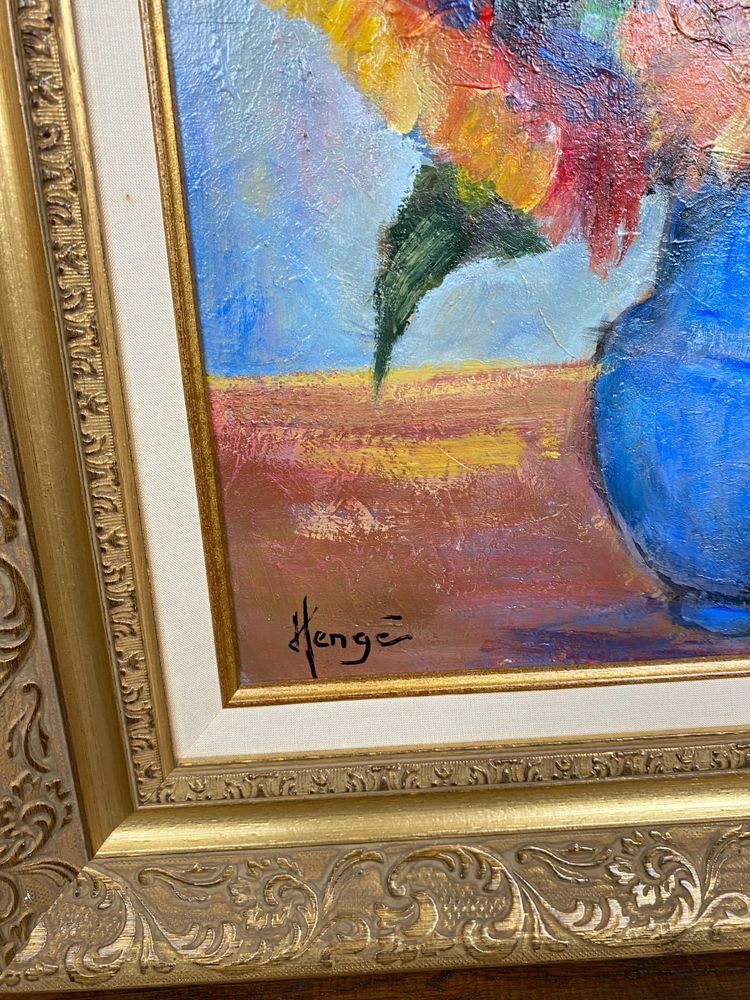 Öl auf Leinwand, Anfang 20. Jahrhundert, signiert Julien Hengé