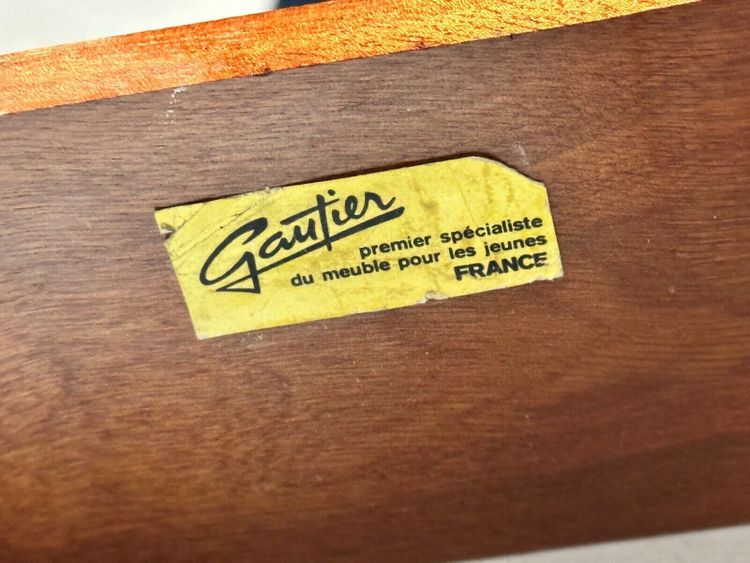 Cassettiera marina in teak impiallacciato Gautier France 1960
