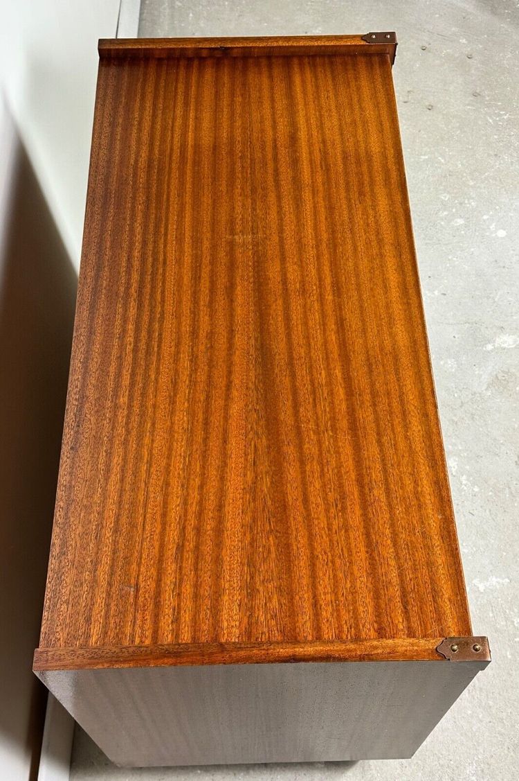 Cassettiera marina in teak impiallacciato Gautier France 1960