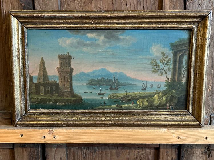 Charles Léopold Grevenbroeck (1730-1759) Pair of Oil Paintings on Copper 18th Century