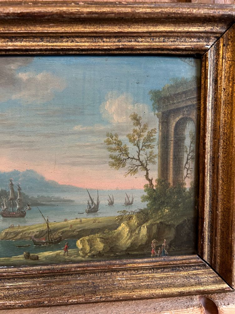 Charles Léopold Grevenbroeck (1730-1759) Pair of Oil Paintings on Copper 18th Century